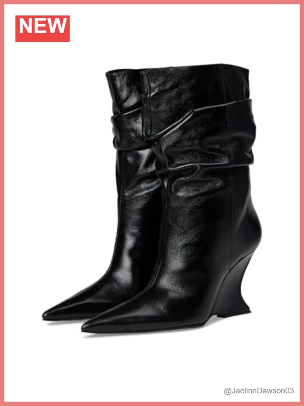 Schutz Siena Slouch Suede Ankle Booties Wedge Pull-On
